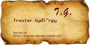 Trexler György névjegykártya