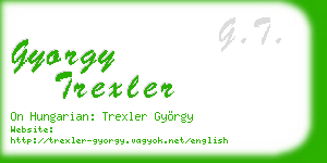 gyorgy trexler business card